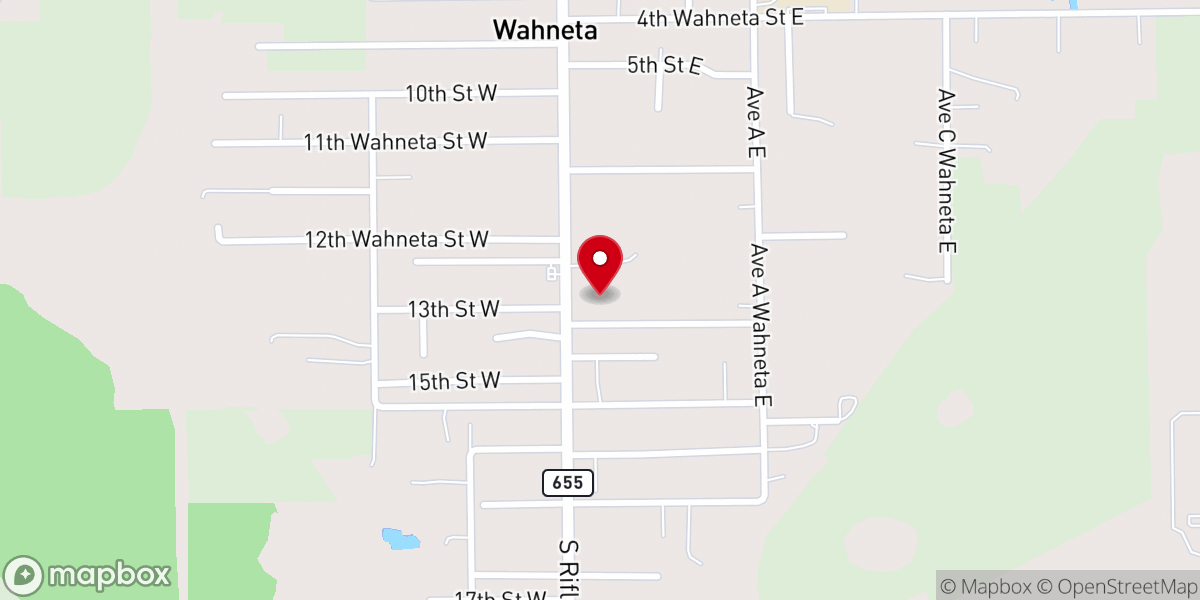 Map showing location of Church of God