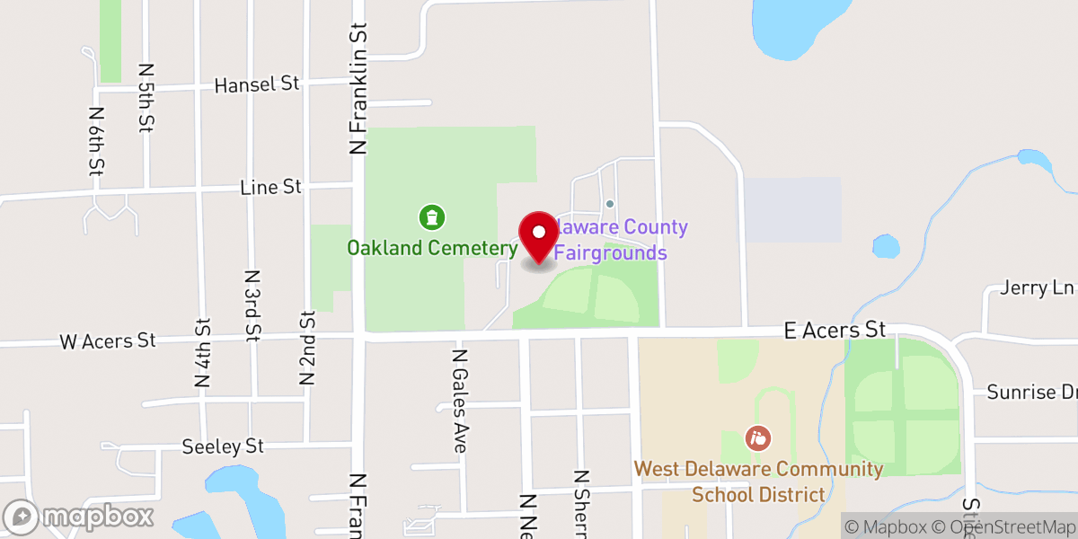 Map showing location of Berean Bible Church