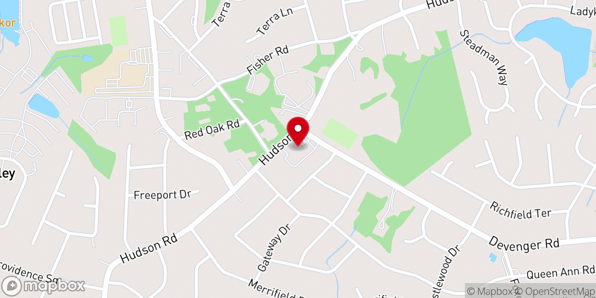 Map showing location of St Peter's Church-Episcopal