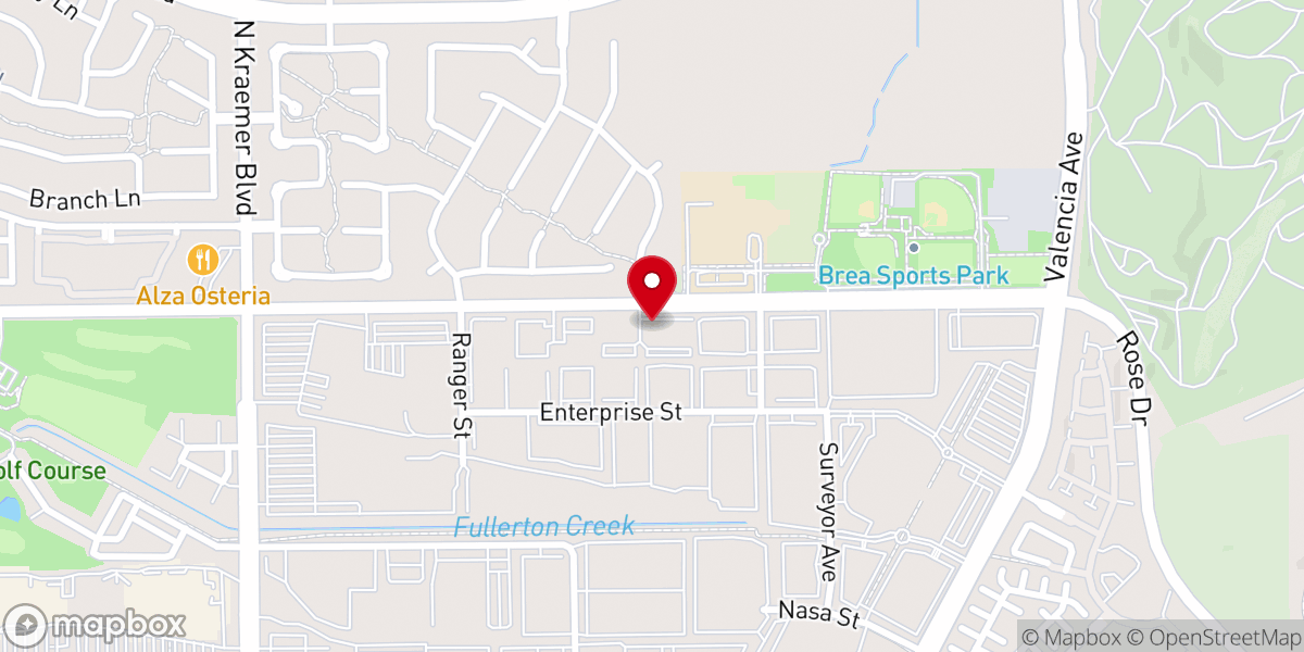 Map showing location of North Hills Church