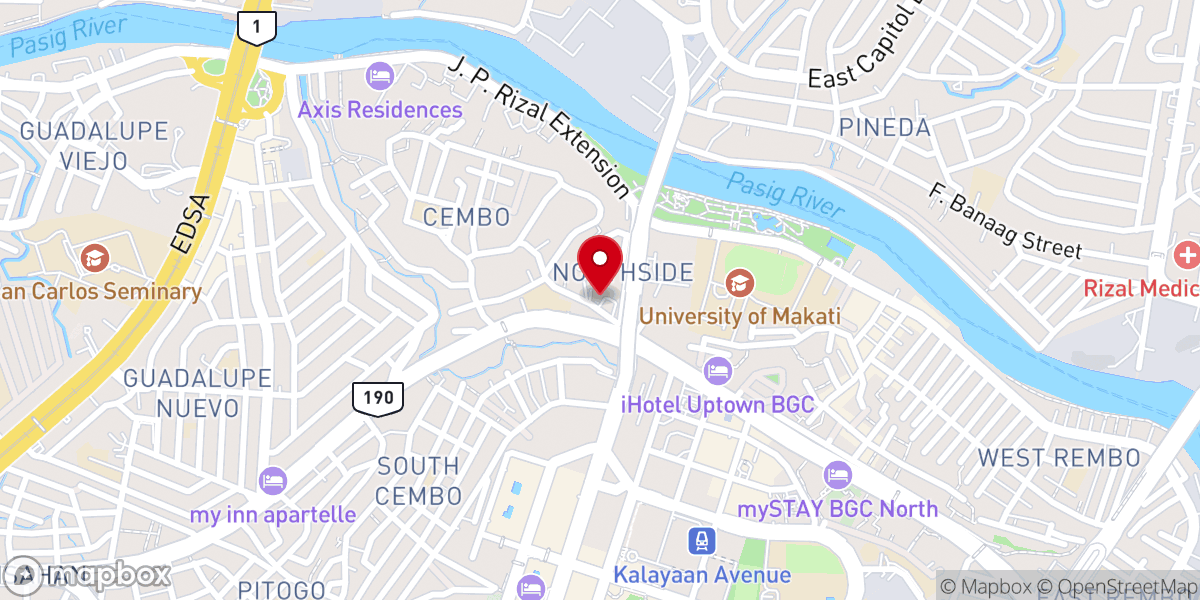 Map showing location of Saint John Mary Vianney Parish (Archdiocese of Manila)