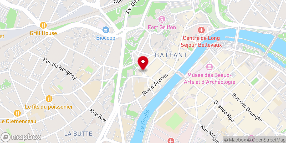 Map showing location of Mosquée Dar Al-Imane