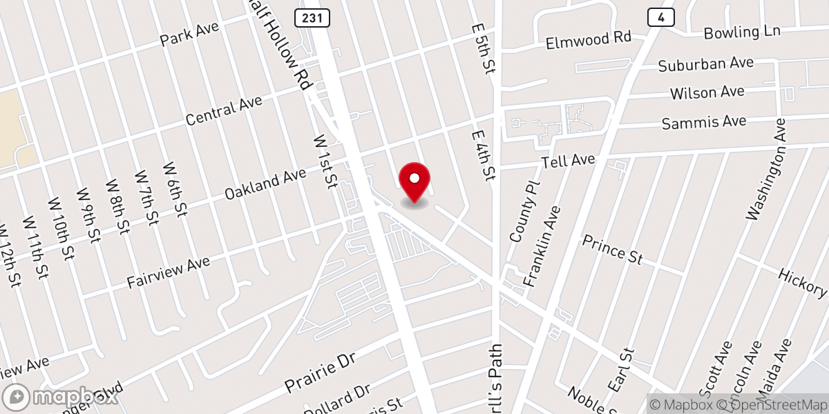 Map showing location of Ascension Lutheran Church, Deer Park