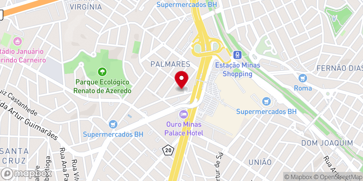 Map showing location of Oitava Igreja Presbiteriana de Belo Horizonte
