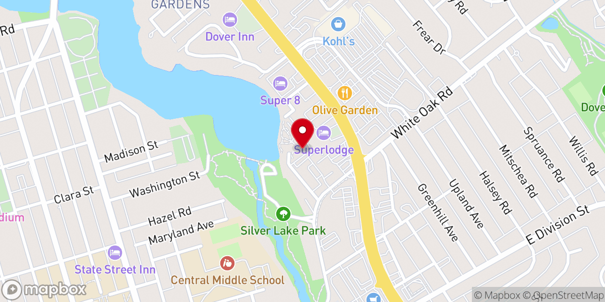 Map showing location of Martin Luther Foundation of Dover
