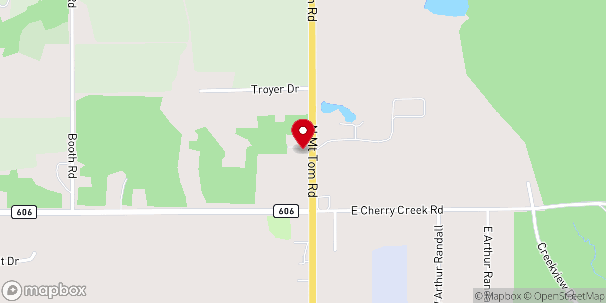 Map showing location of St John Lutheran Church