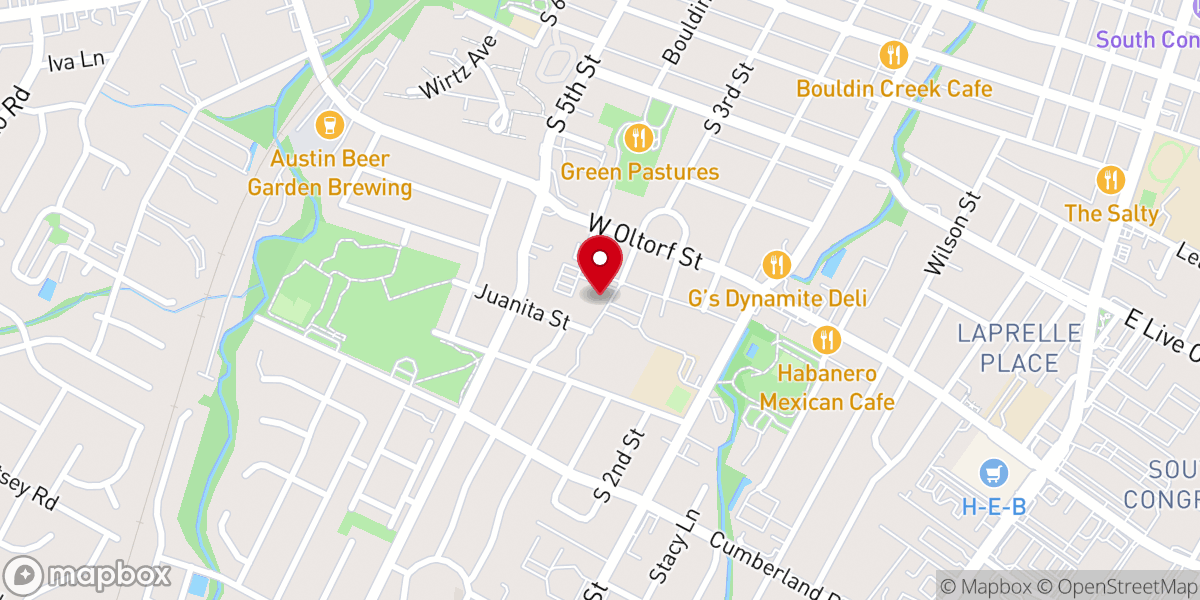 Map showing location of San Jose Catholic Church