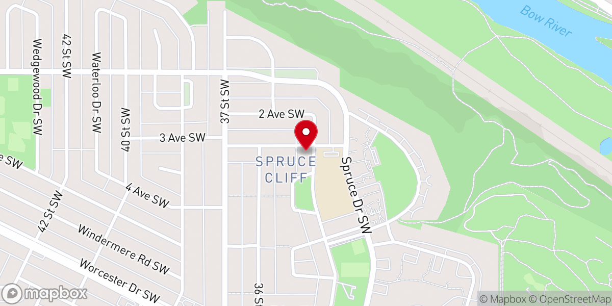 Map showing location of St. Mary Romanian Orthodox Church