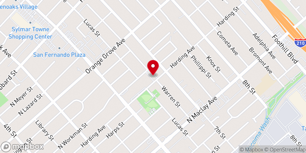 Map showing location of Saint George Syrian Orthodox Church
