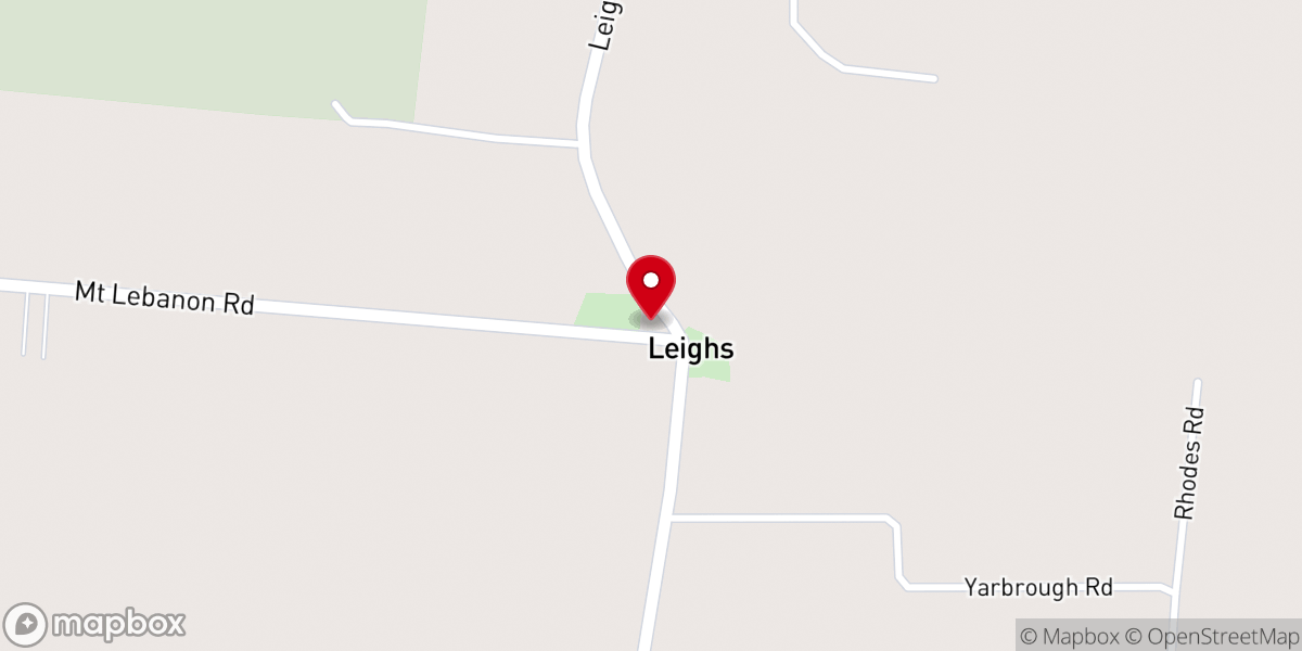 Map showing location of Leighs Chapel