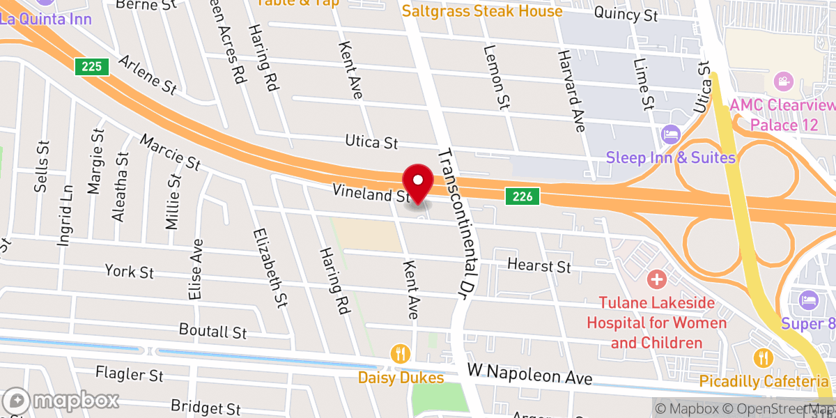 Map showing location of Iglesia El Buen Pastor