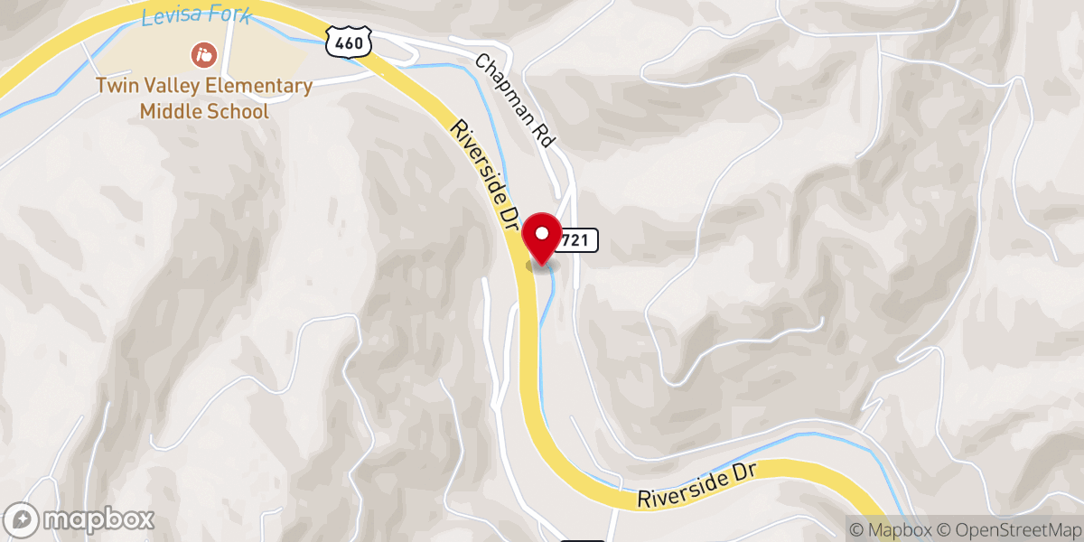 Map showing location of Keen Mountain Christian Academy