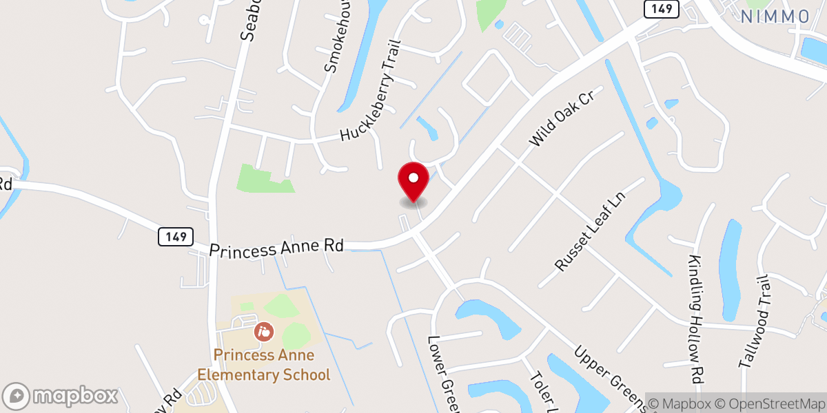 Map showing location of Mt Zion AME Church
