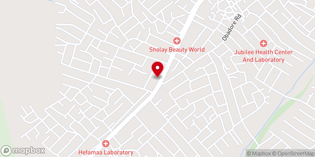 Map showing location of Church On The Rock International , Lagos