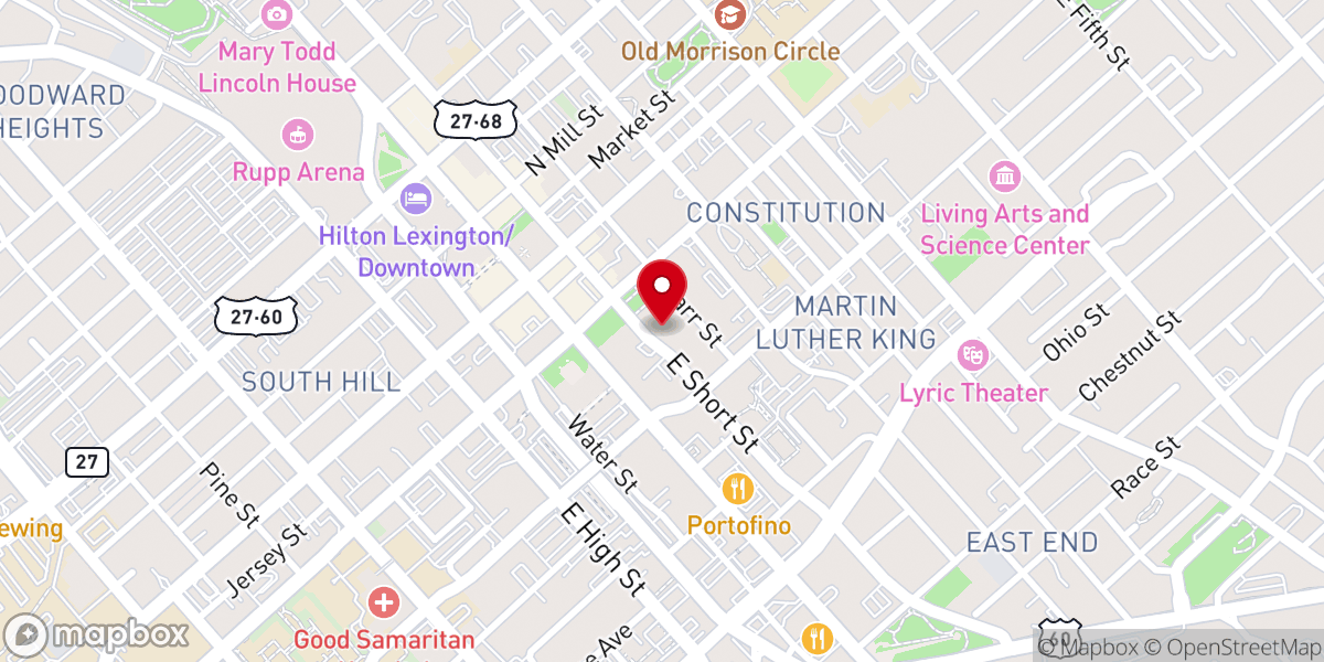 Map showing location of Korean Disciple Methodist Church