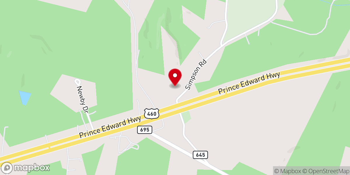 Map showing location of Riverside Community Church