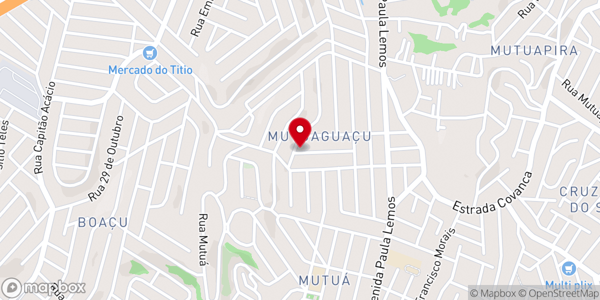 Map showing location of Igreja Evangélica Congregacional do Mutuaguaçu