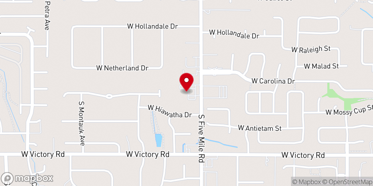 Map showing location of First Church of the Nazarene