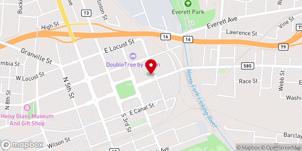 Map showing location of Trinity Episcopal Church
