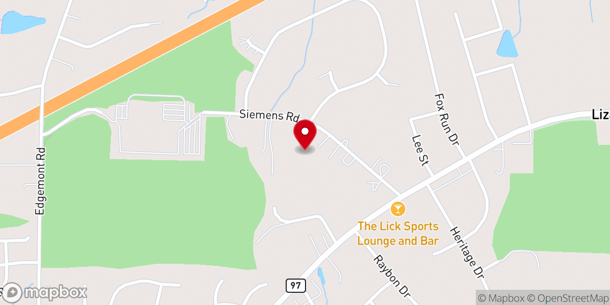 Map showing location of Old Landmark of Deliverance- Pentecostal Holiness