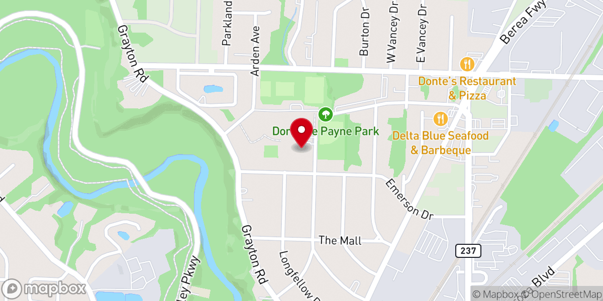 Map showing location of Mt. Zion Baptist Church