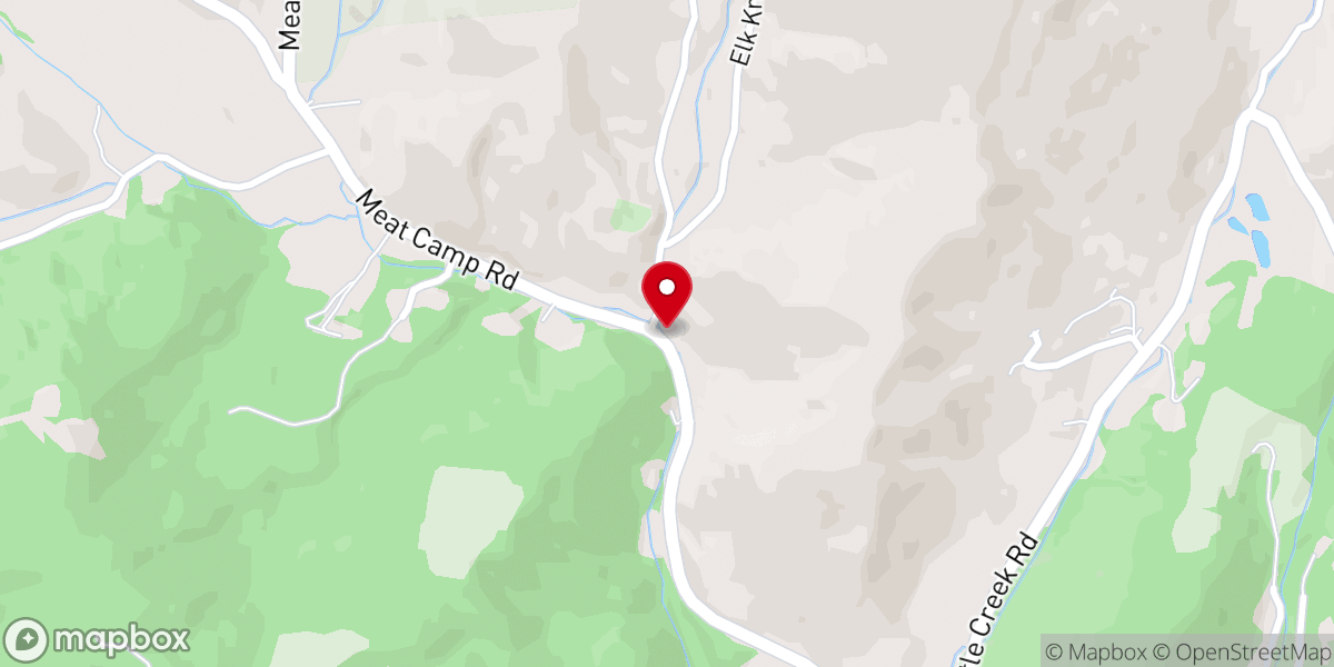 Map showing location of Proffit's Grove Baptist Church