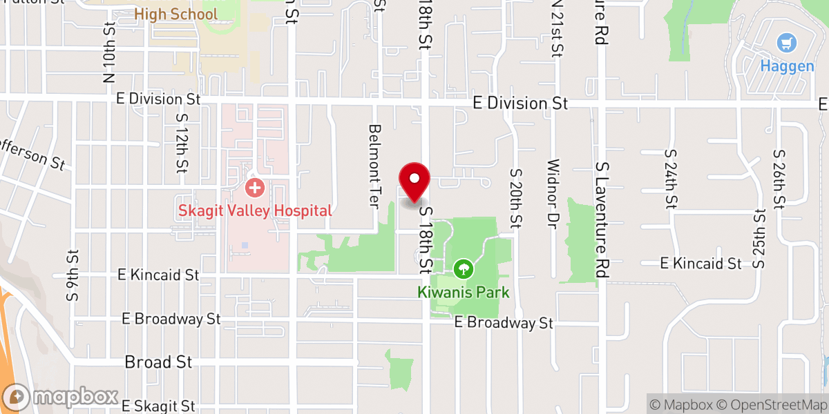 Map showing location of Trinity Lutheran Church