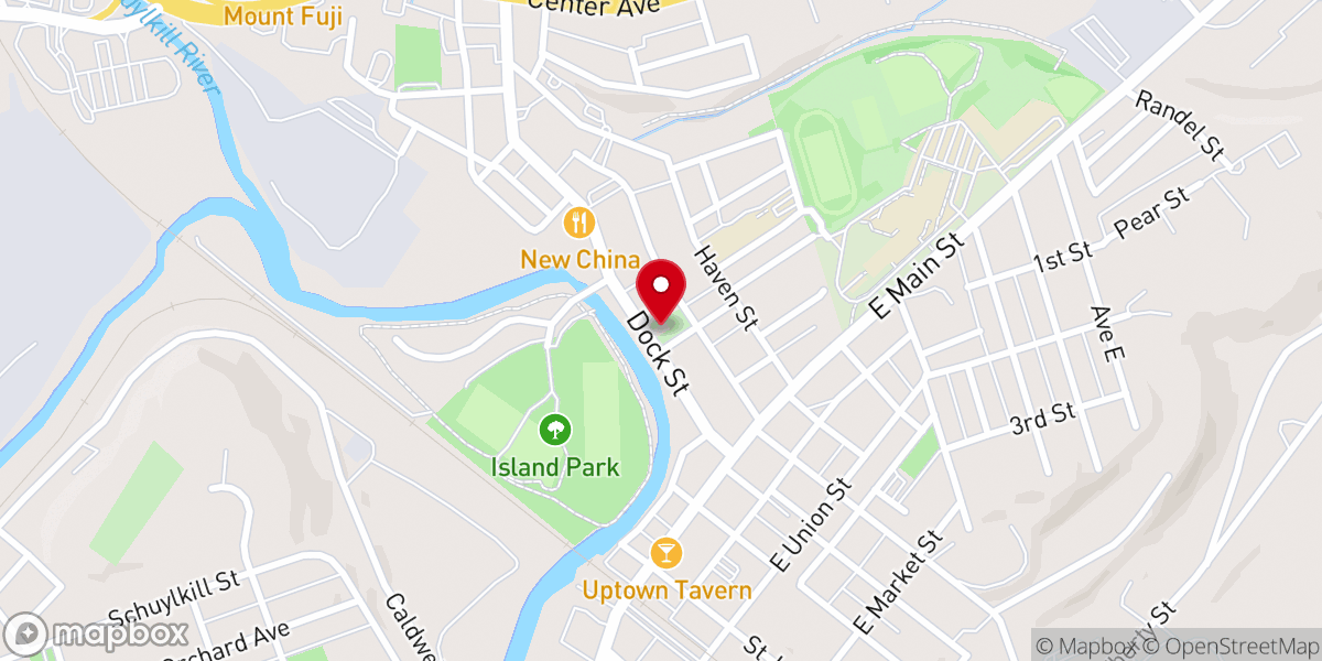 Map showing location of St James Episcopal Church