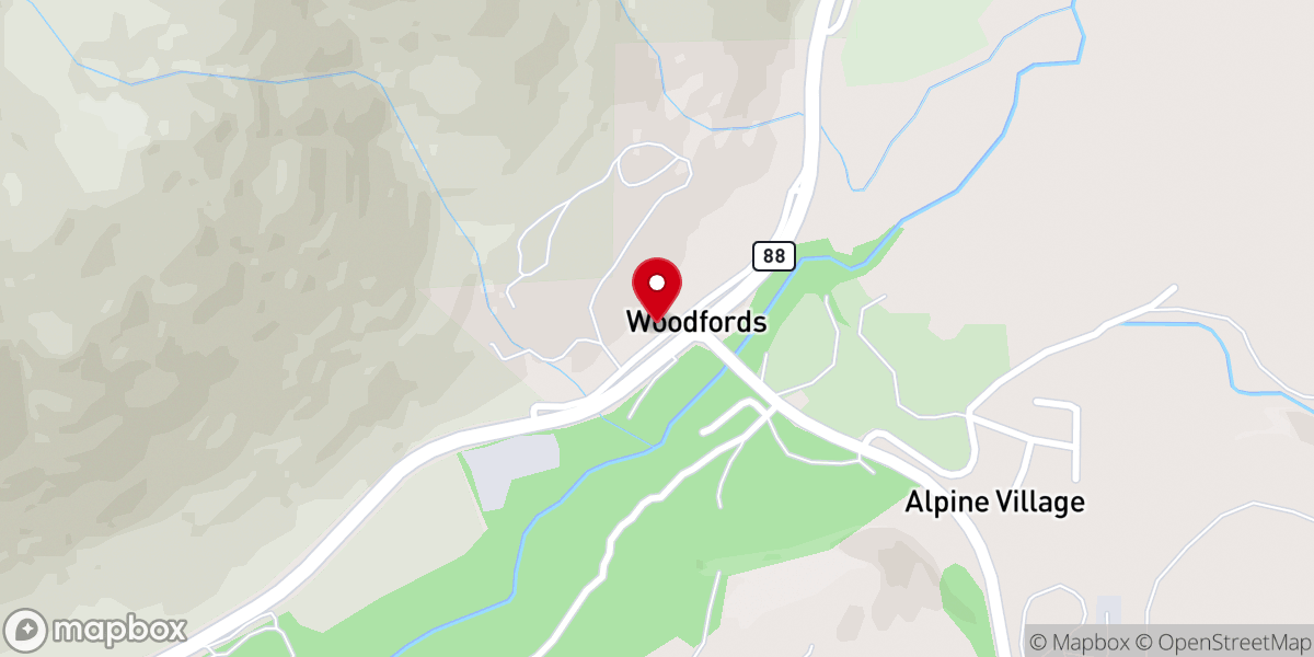 Map showing location of Alpine Christian Community Church