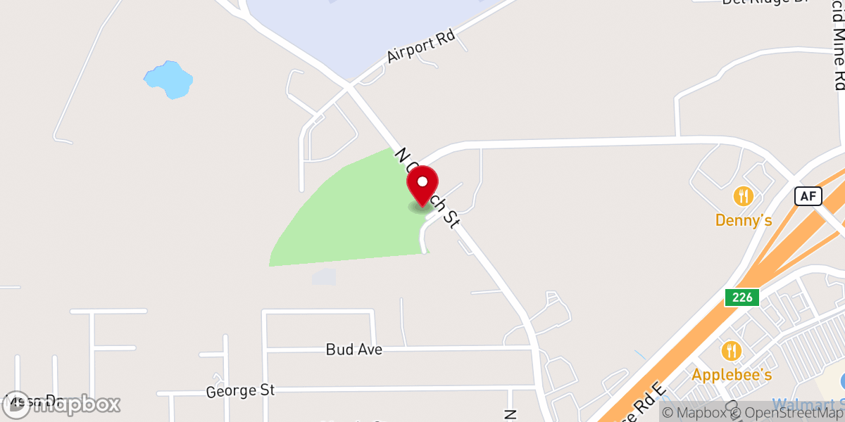 Map showing location of Vogelgesang Park