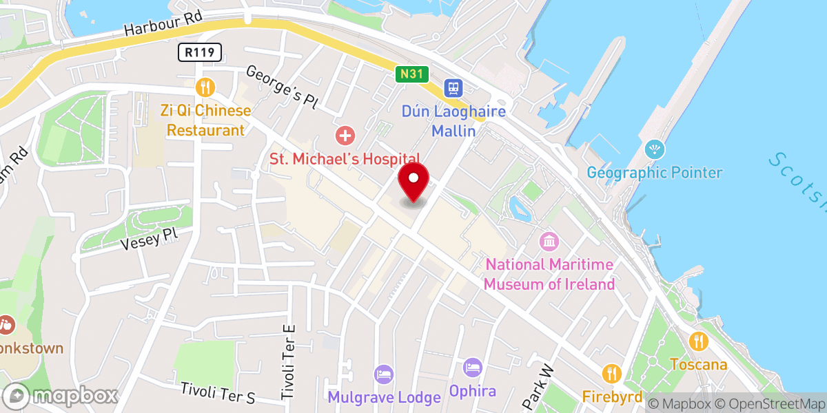 Map showing location of St Michael’s Church