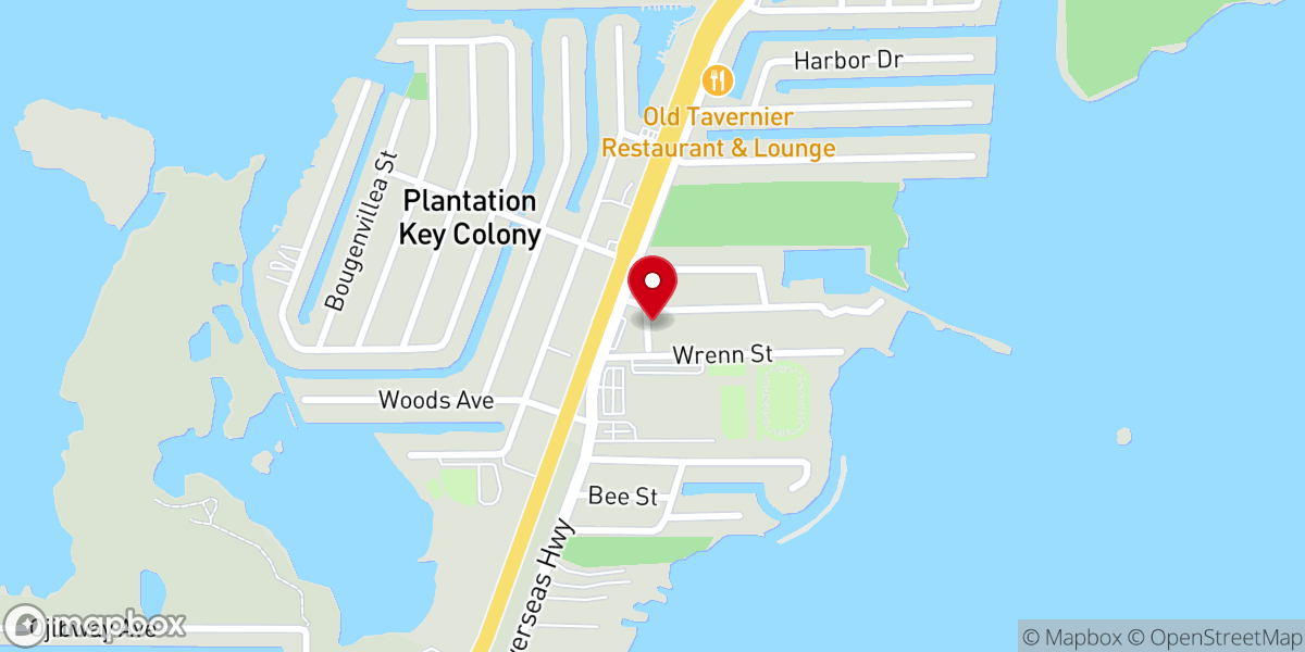 Map showing location of Coral Isles Church