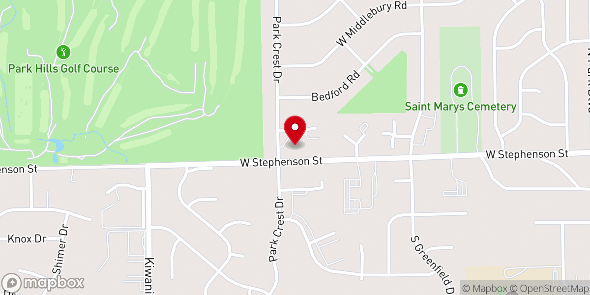 Map showing location of Prince of Peace Lutheran Church-ELCA