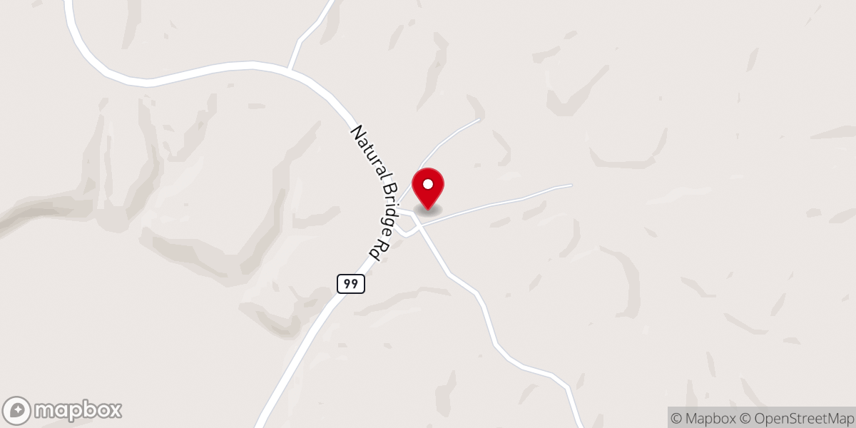 Map showing location of Kellys Chapel Church