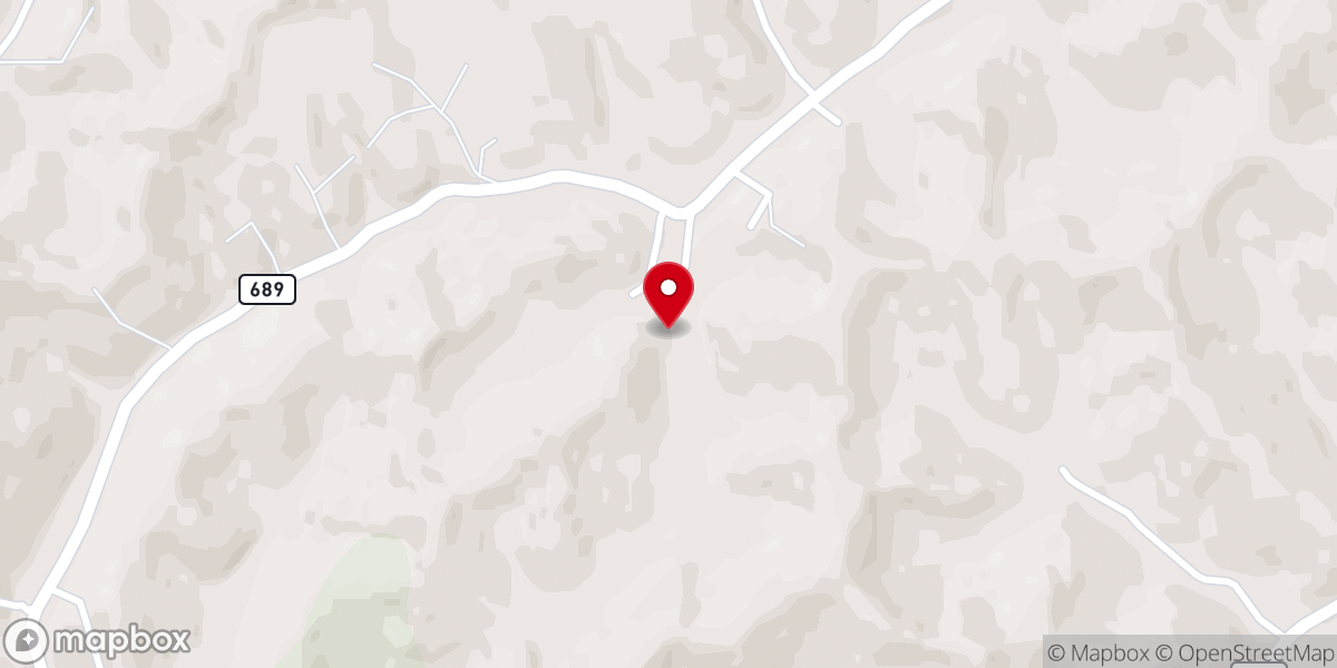 Map showing location of Old Cold Springs United Baptist Church