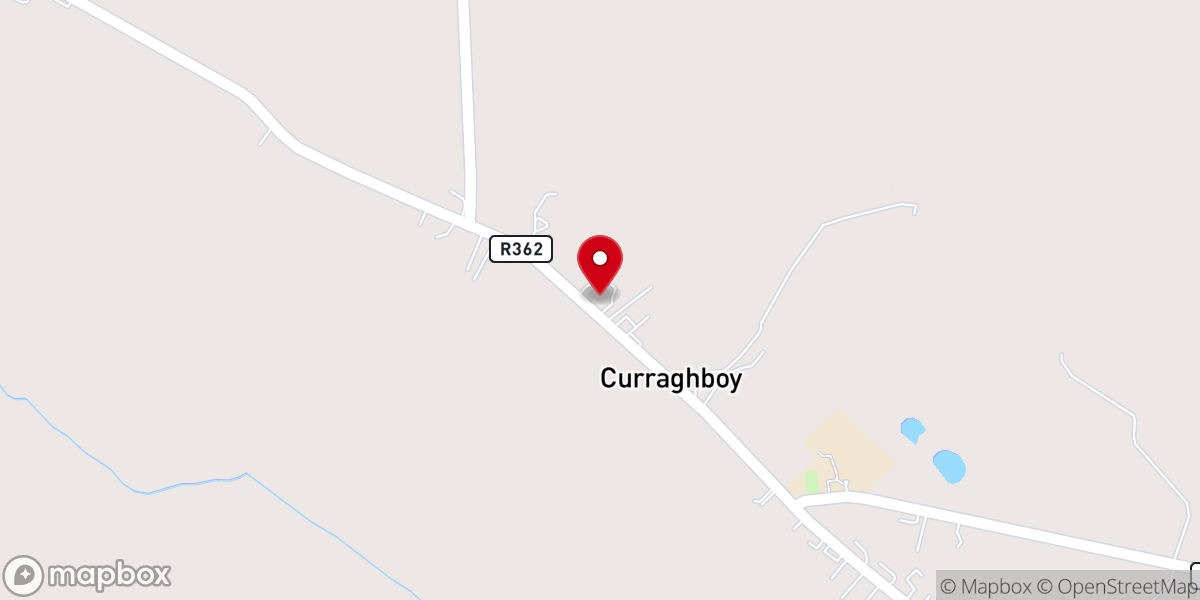 Map showing location of St. Brigid's Roman Catholic Church, Curraghboy