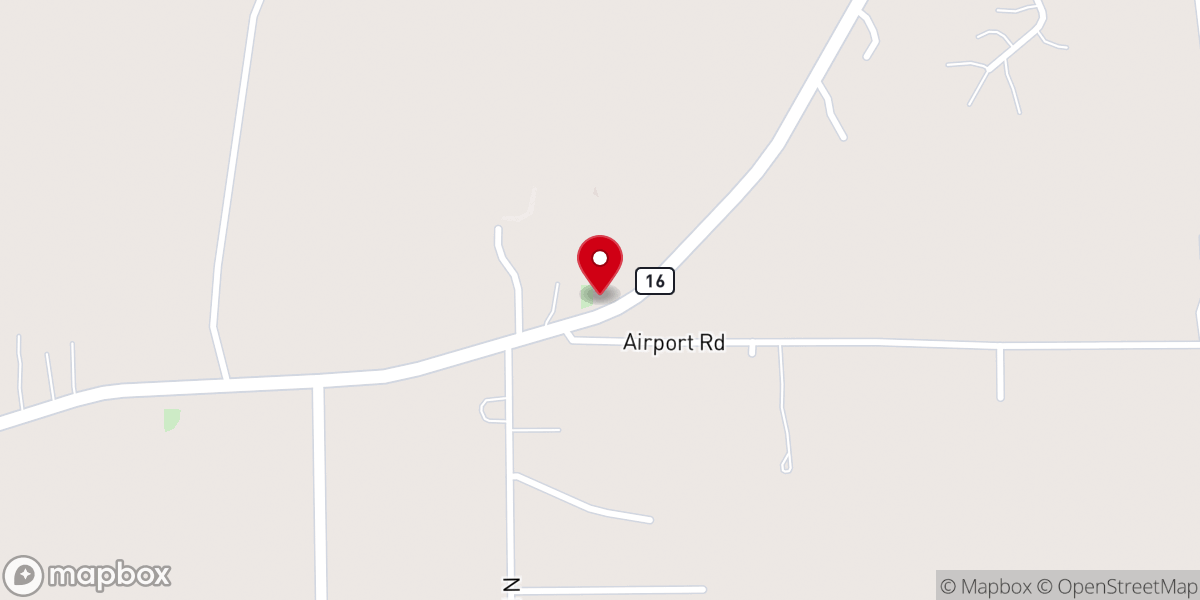 Map showing location of Shady Grove Church