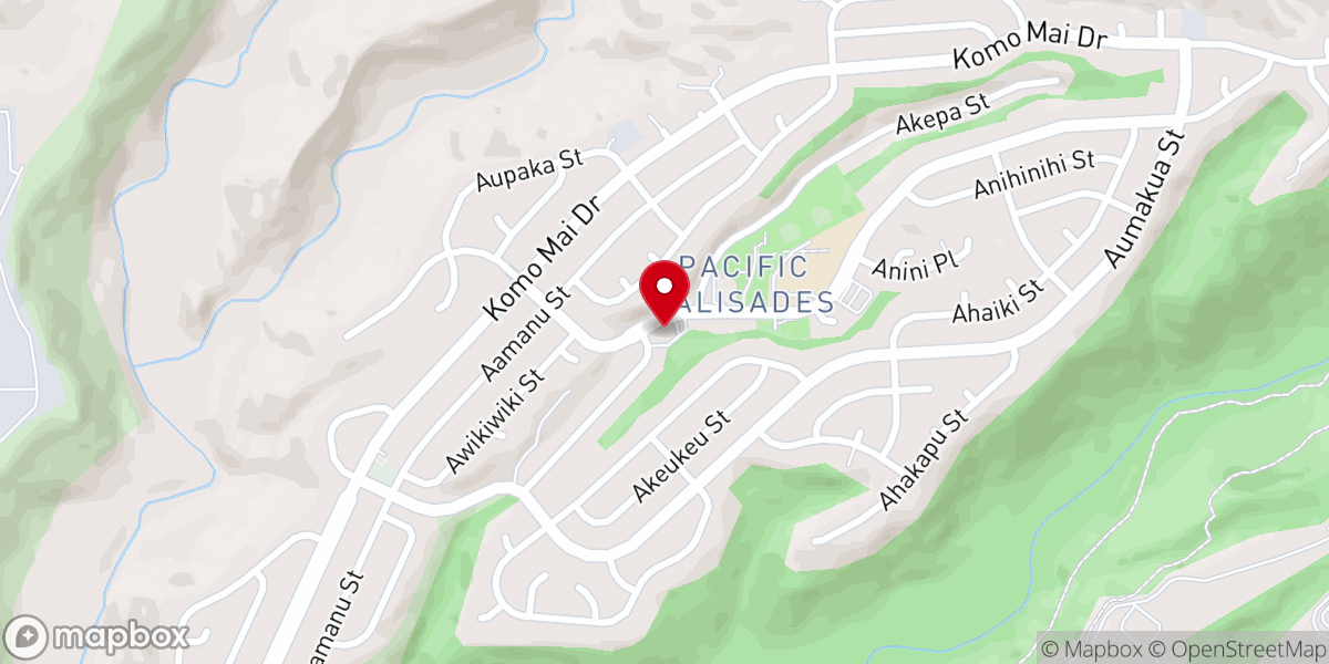 Map showing location of Palisades Baptist Church