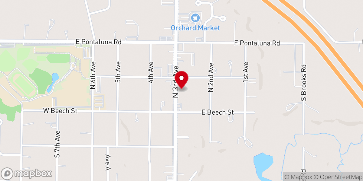 Map showing location of Word of Hope Church