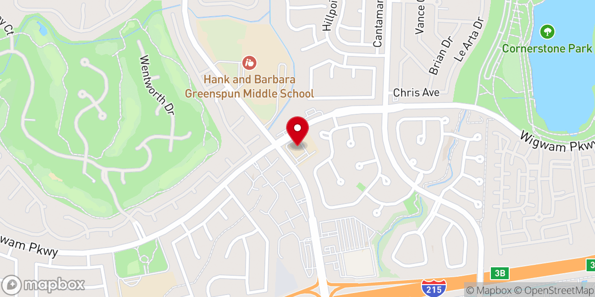 Map showing location of Green Valley Evangelical Lutheran Church