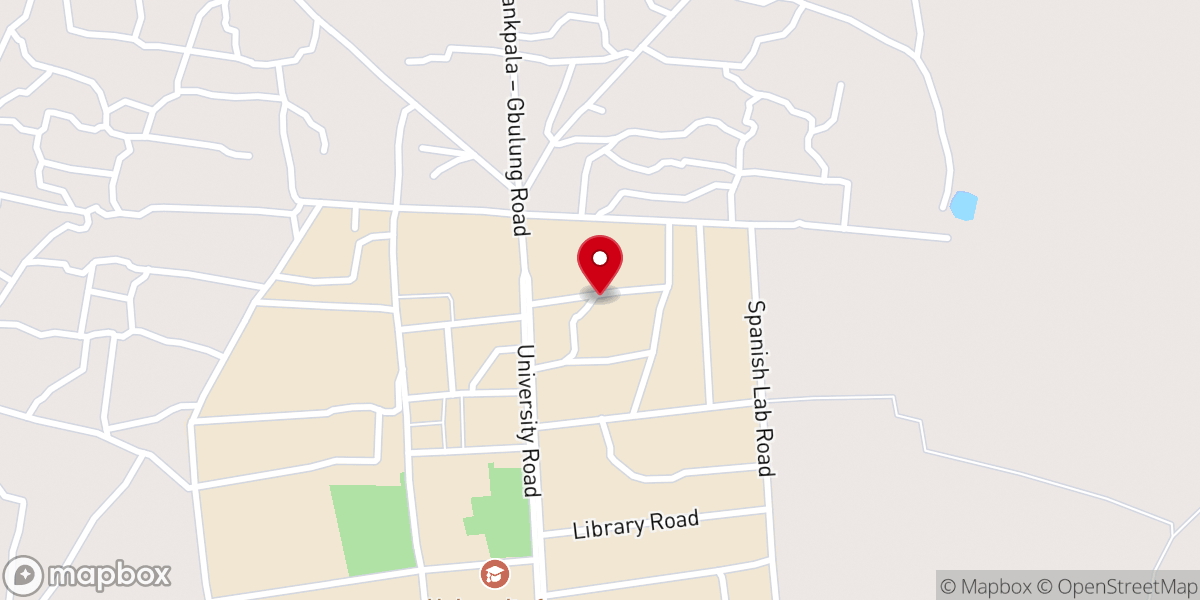 Map showing location of St. Thomas Acquinas Catholic Church