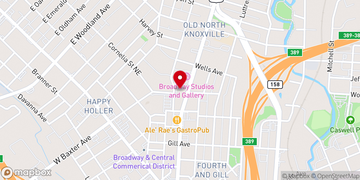 Map showing location of St. James Episcopal Church