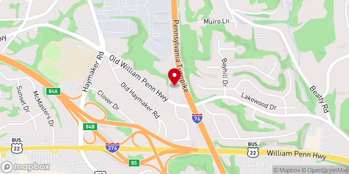 Map showing location of Monroeville Assembly of God