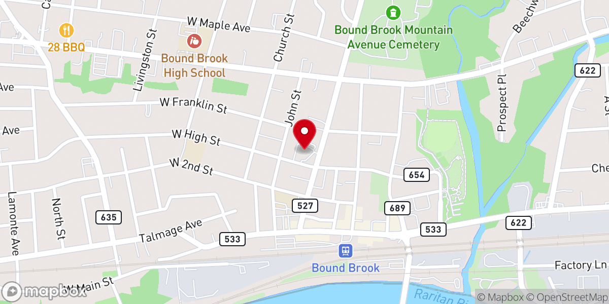 Map showing location of Saint Josephs Church