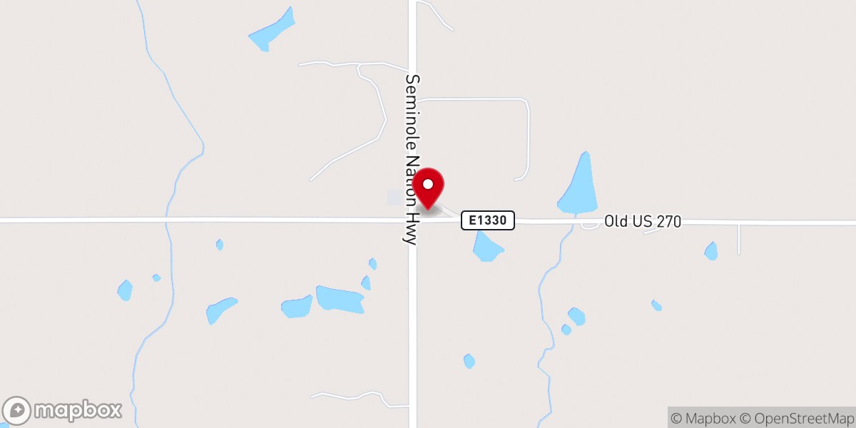 Map showing location of Midway Baptist Church