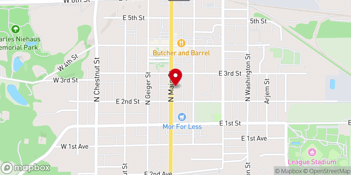 Map showing location of Calvary Temple