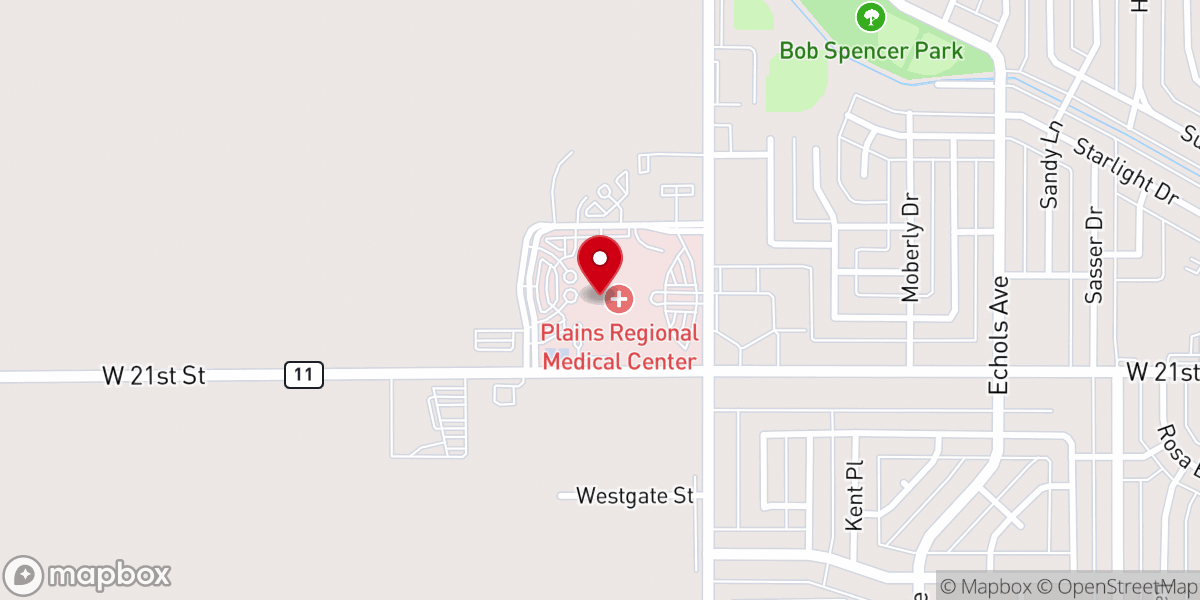 Map showing location of Presbyterian Center