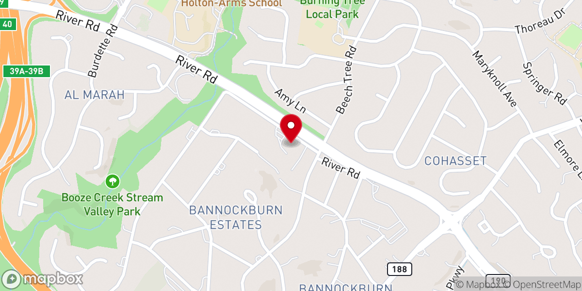 Map showing location of St. Mark Orthodox Church