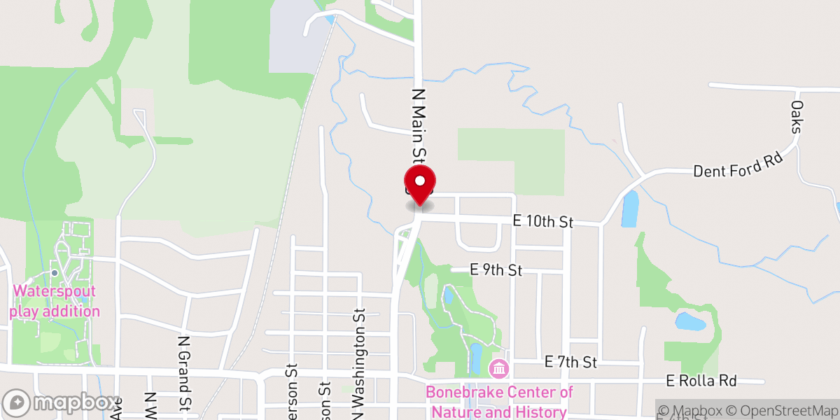 Map showing location of Bible Way Assembly Church