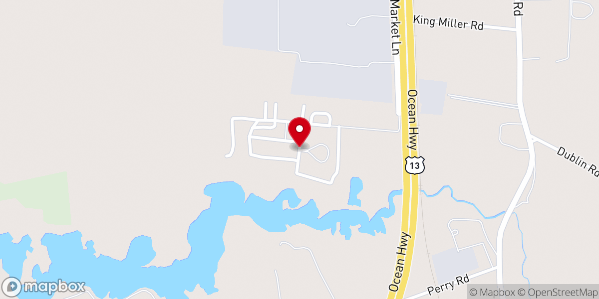 Map showing location of Wilson Landing Manufactured Home Community